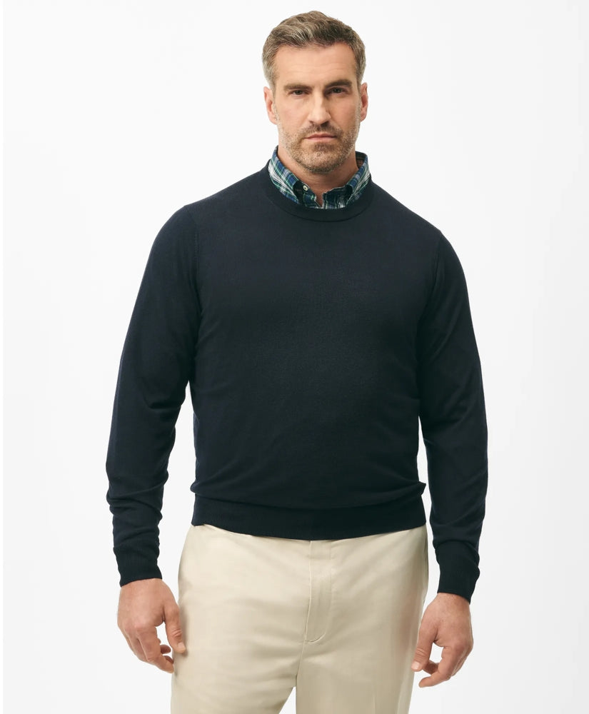 Big & Tall Ultimate Merino Wool Crewneck Sweater | Brooks Brothers discount