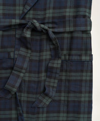 Cotton Flannel Black Watch Robe | Brooks Brothers online