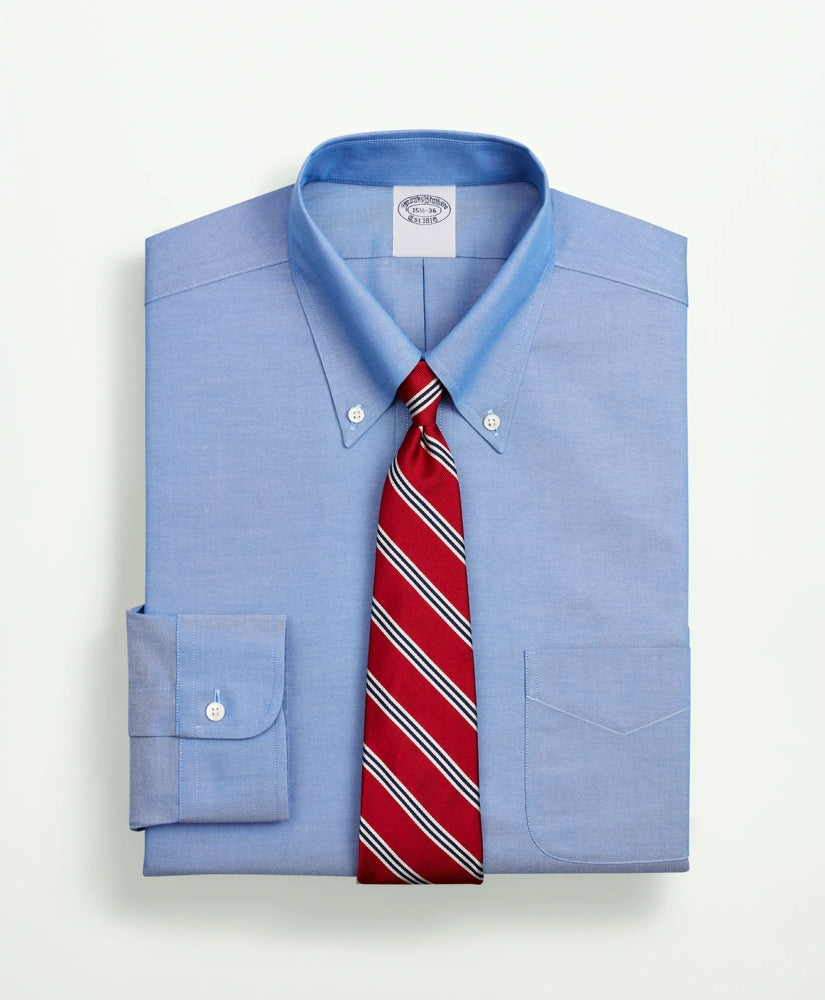 Stretch Supima® Cotton Non-Iron Pinpoint Oxford Button-Down Collar Dress Shirt | Brooks Brothers discount