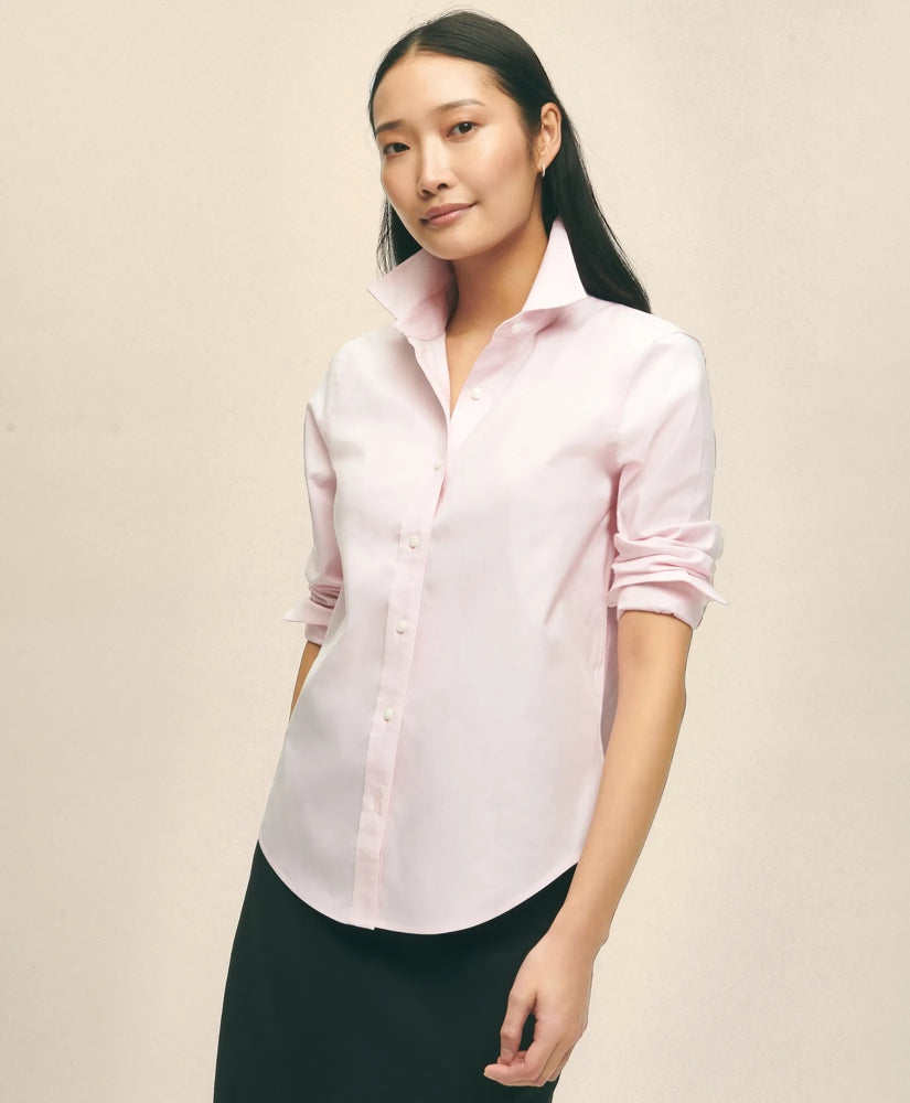 Classic-Fit Non-Iron Stretch Supima® Cotton Dress Shirt | Brooks Brothers cheap