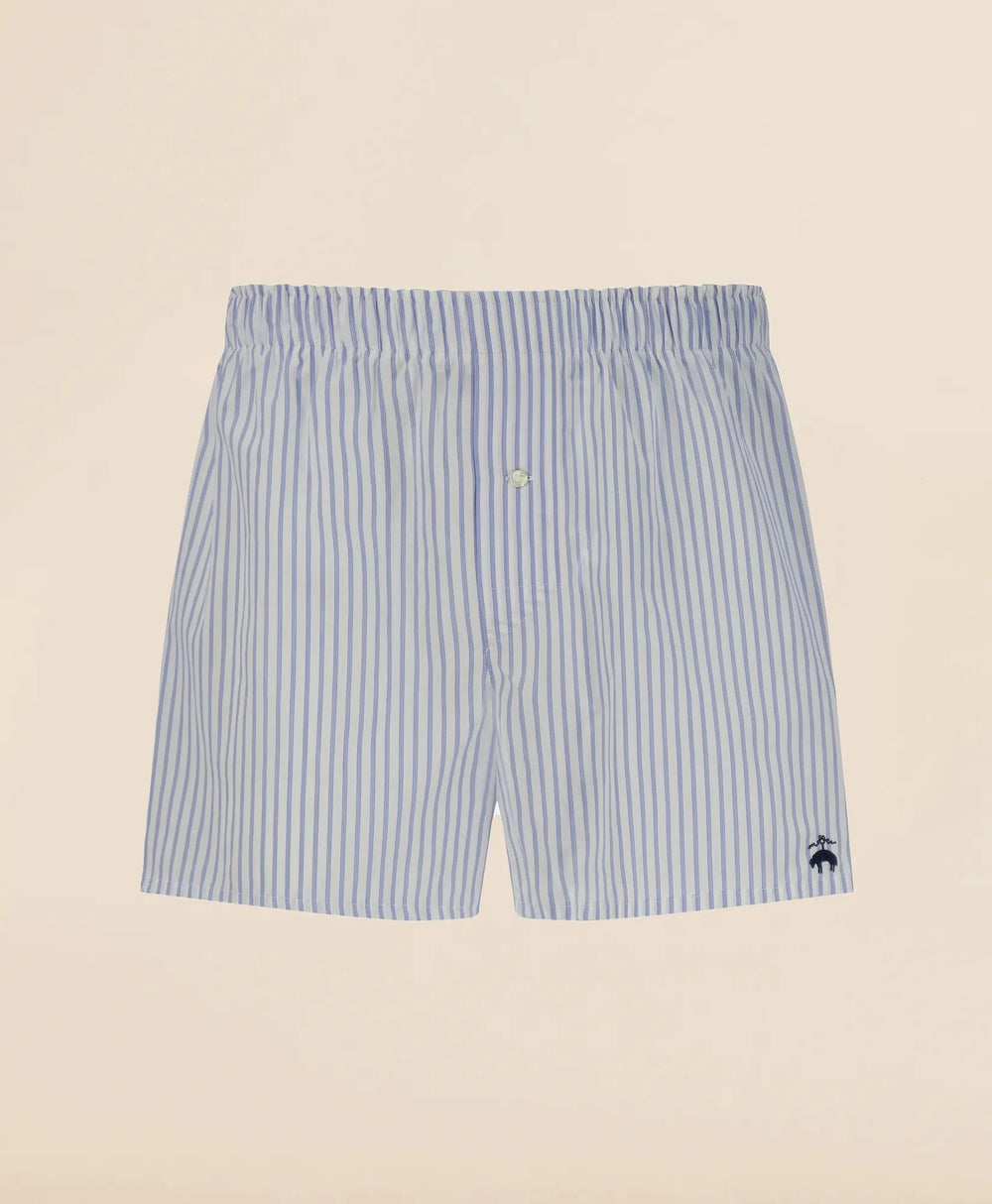 Slim Fit Cotton Broadcloth Striped Boxers | Brooks Brothers on sale