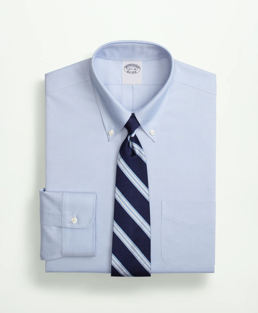 Stretch Supima® Cotton Non-Iron Pinpoint Oxford Button-Down Collar Dress Shirt | Brooks Brothers discount