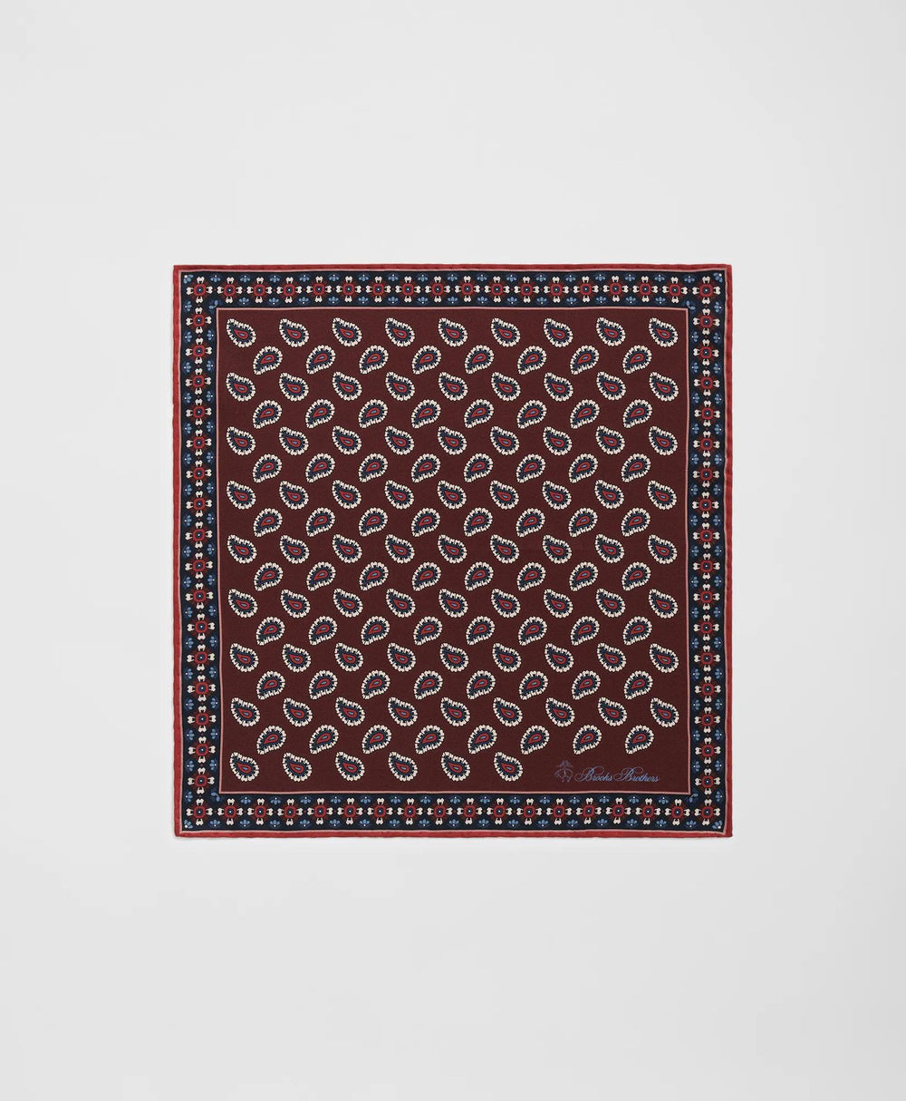 Paisley Silk Pocket Square | Brooks Brothers cheap