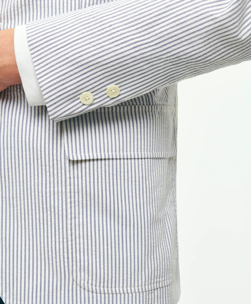 Slim Fit Archive-Inspired Seersucker Sport Coat in Cotton | Brooks Brothers on sale