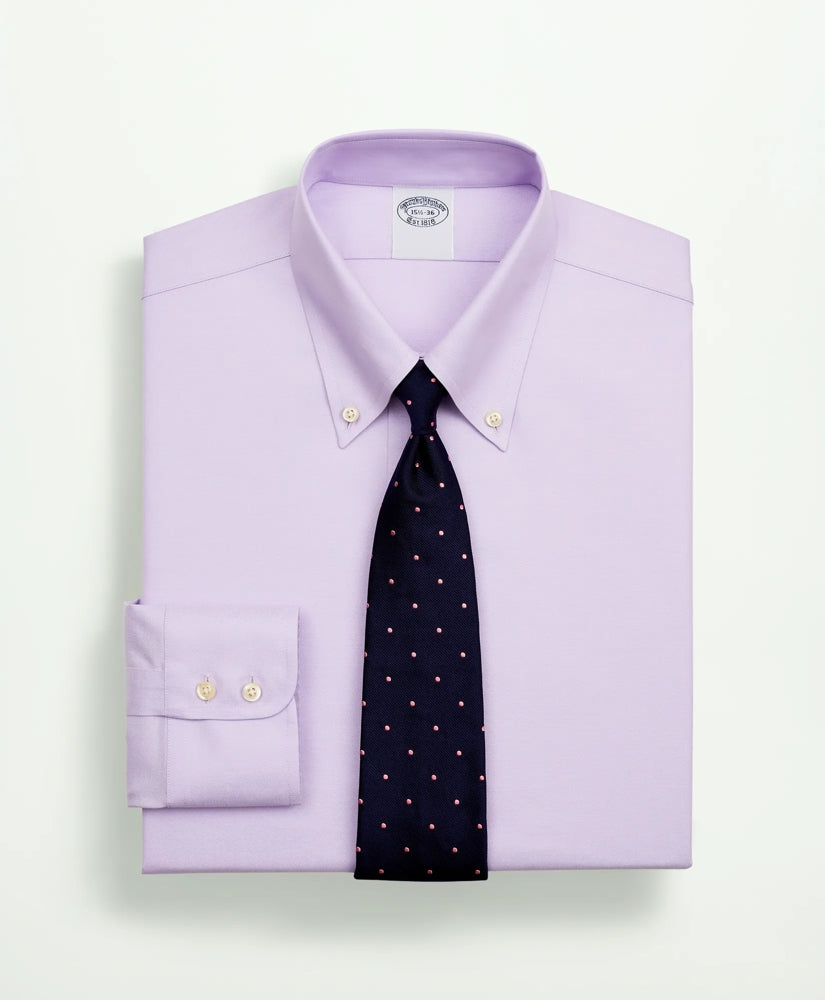 Stretch Supima® Cotton Non-Iron Twill Button-Down Collar Dress Shirt | Brooks Brothers online shop