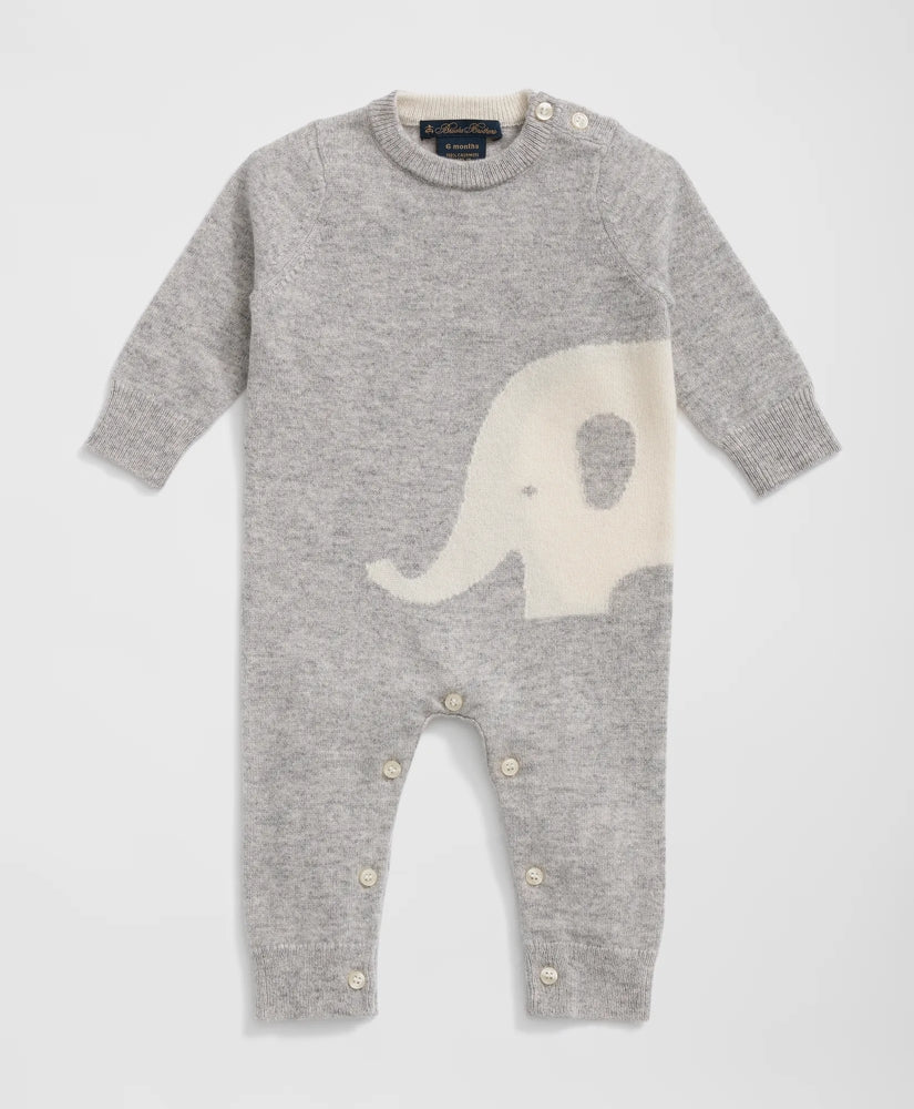 Cashmere Elephant Onesie | Brooks Brothers online