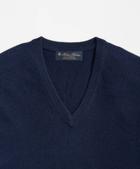 Big & Tall 3-Ply Cashmere V-Neck Sweater | Brooks Brothers on sale