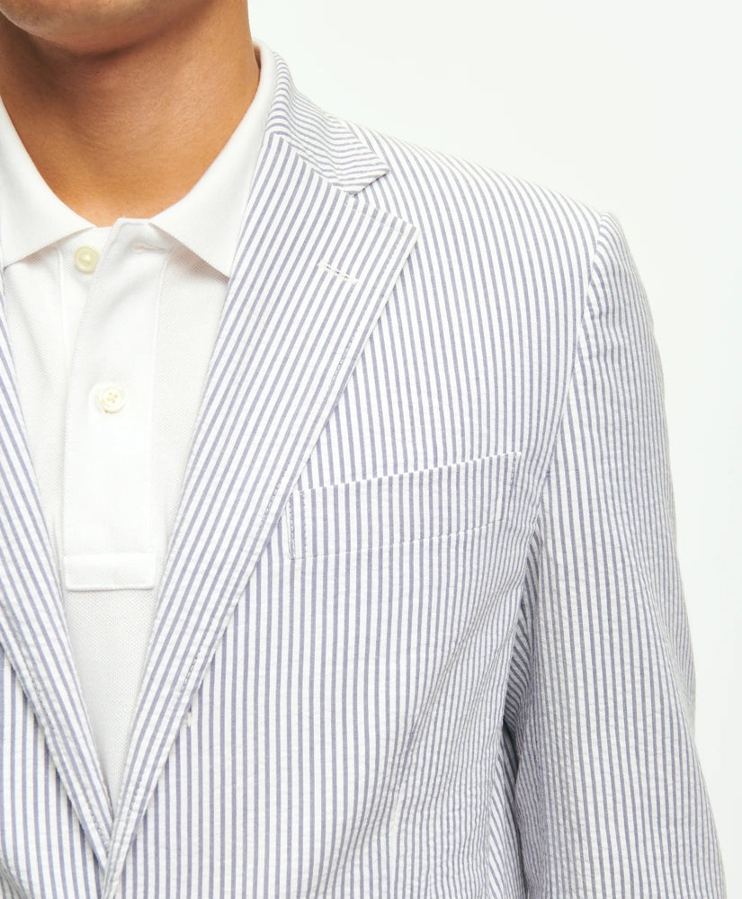Slim Fit Archive-Inspired Seersucker Sport Coat in Cotton | Brooks Brothers on sale