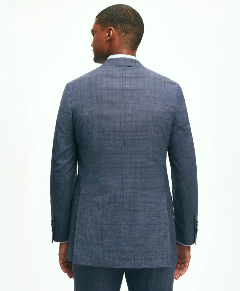 Classic Fit Wool Checked 1818 Suit | Brooks Brothers on sale