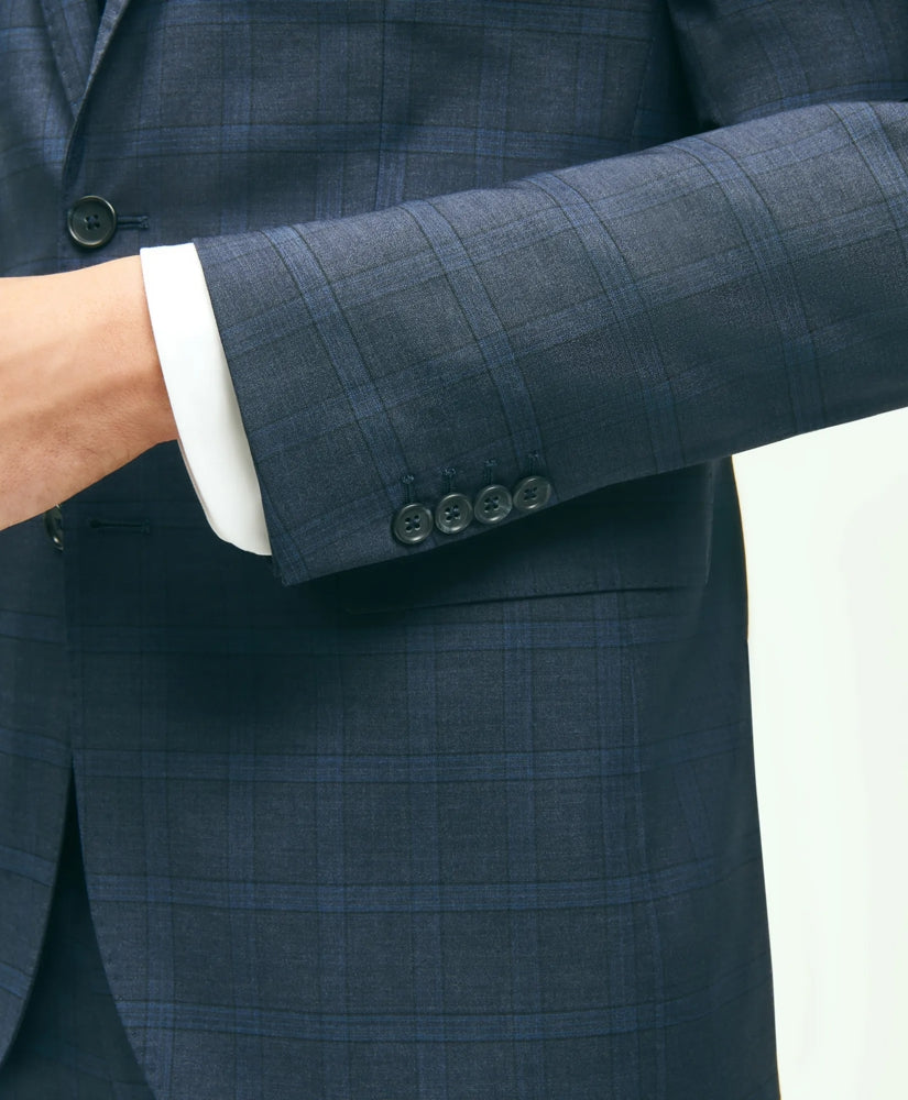 Slim Fit Wool Checked 1818 Suit | Brooks Brothers sale