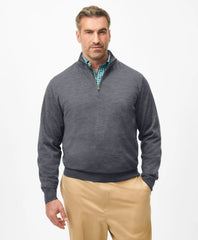 Big & Tall Ultimate Merino Wool Quarter-Zip Sweater | Brooks Brothers cheap