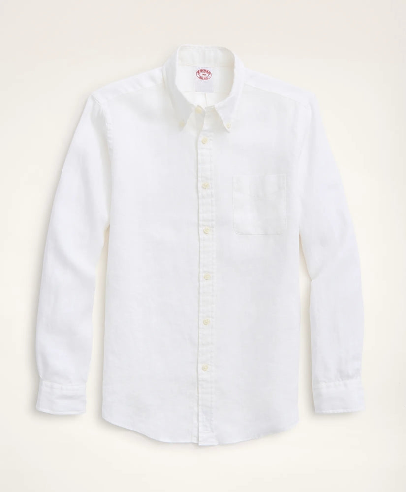 Big & Tall Sport Shirt, Irish Linen | Brooks Brothers on sale