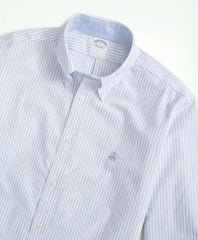 Stretch Non-Iron Oxford Button-Down Collar, Bengal Stripe Sport Shirt | Brooks Brothers for sale