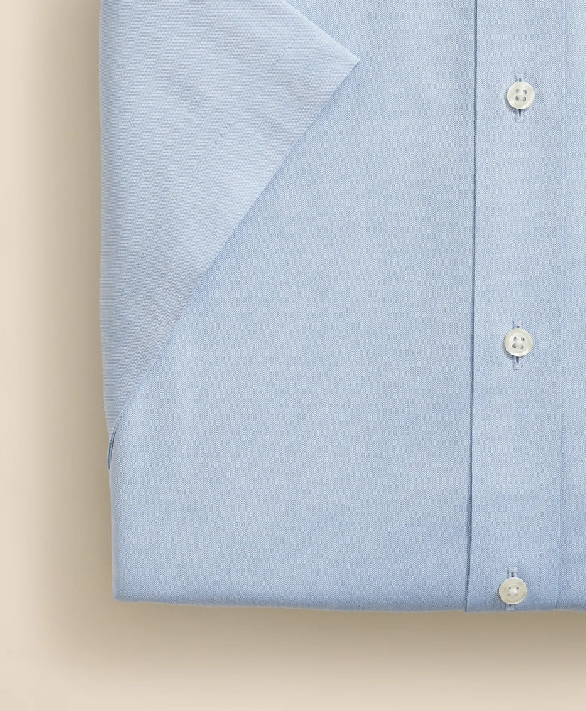 Stretch Supima® Cotton Non-Iron Ainsley Collar, Short-Sleeve Dress Shirt | Brooks Brothers on sale