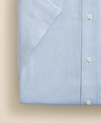 Stretch Supima® Cotton Non-Iron Ainsley Collar, Short-Sleeve Dress Shirt | Brooks Brothers on sale
