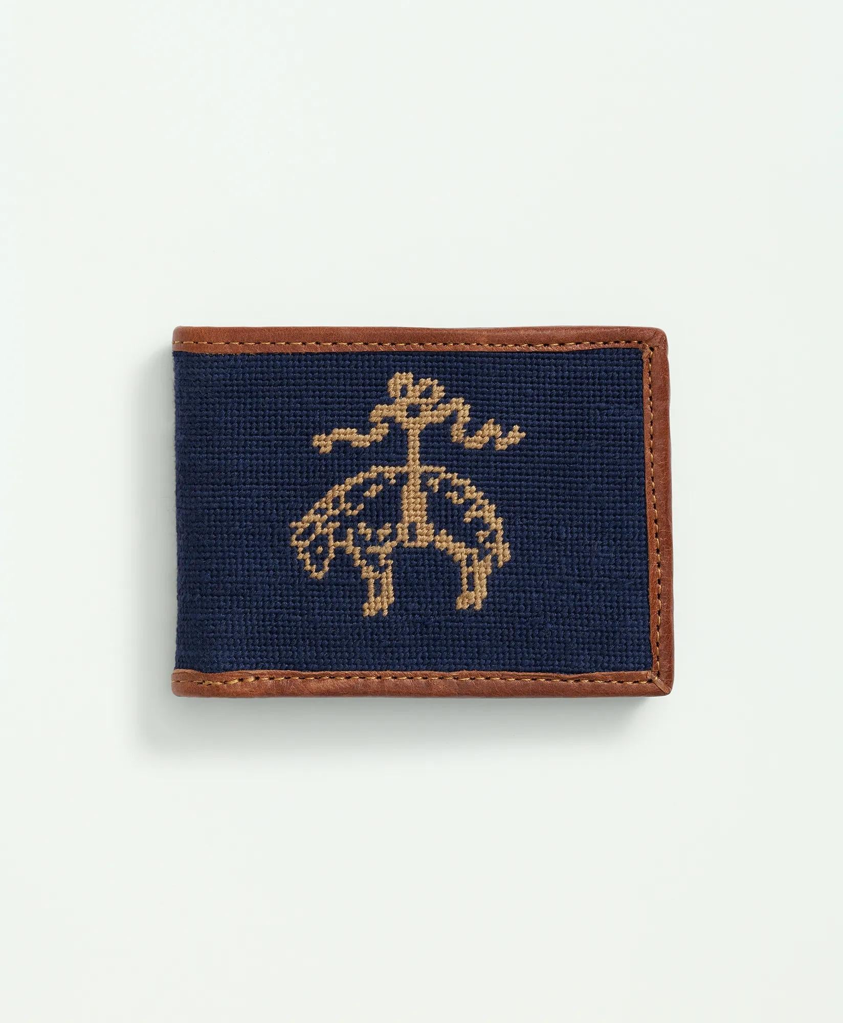Smathers & Branson Cotton Needlepoint Billfold Wallet | Brooks Brothers sale