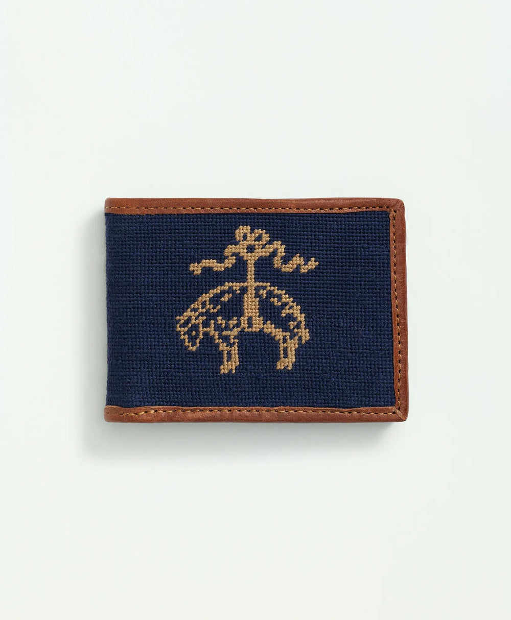 Smathers & Branson Cotton Needlepoint Billfold Wallet | Brooks Brothers sale