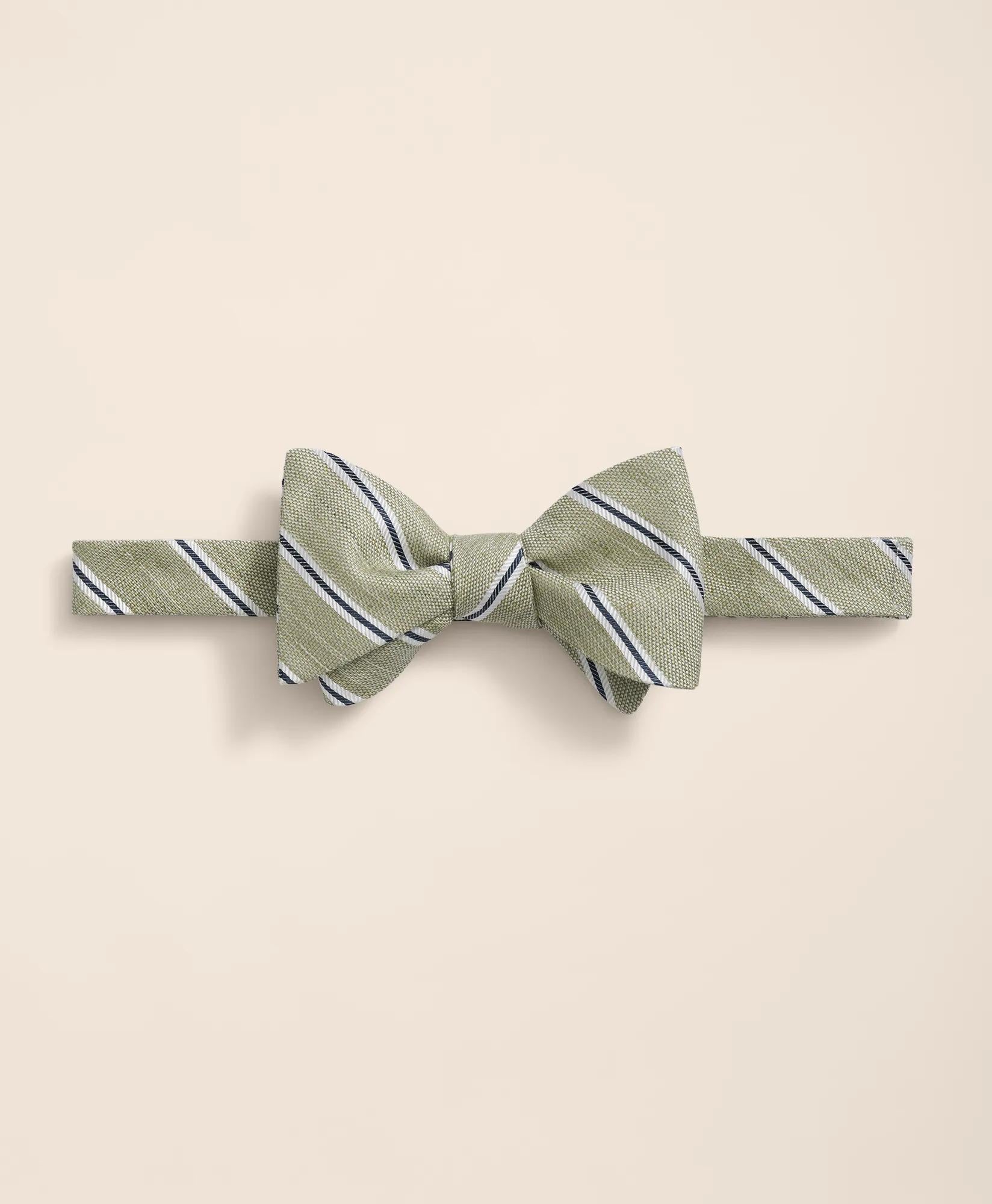 Silk-Linen-Cotton Bow Tie | Brooks Brothers discount