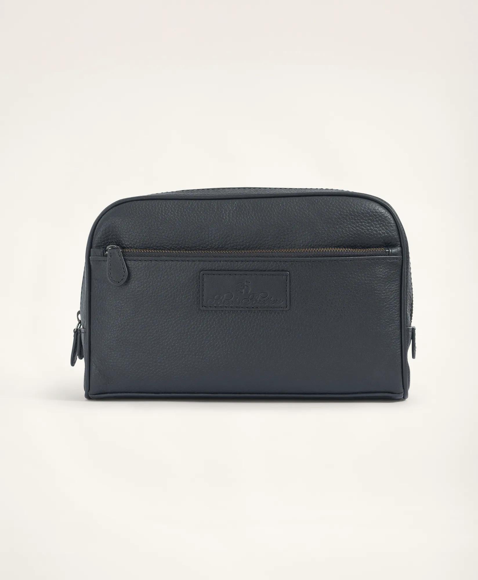 Large Pebbled Leather Dopp Kit | Brooks Brothers on sale