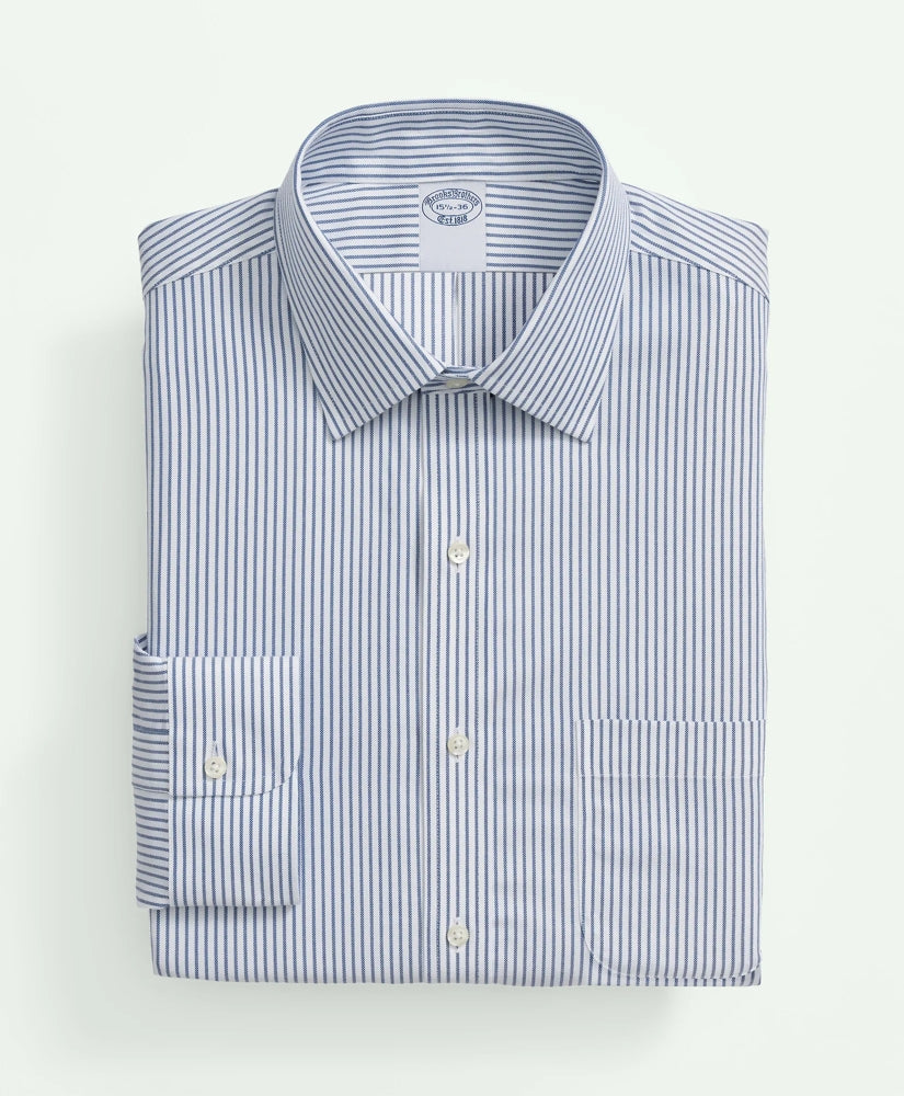Brooks Brothers Explorer Collection Non-Iron Twill Ainsley Collar, Stripe Dress Shirt | Brooks Brothers cheap