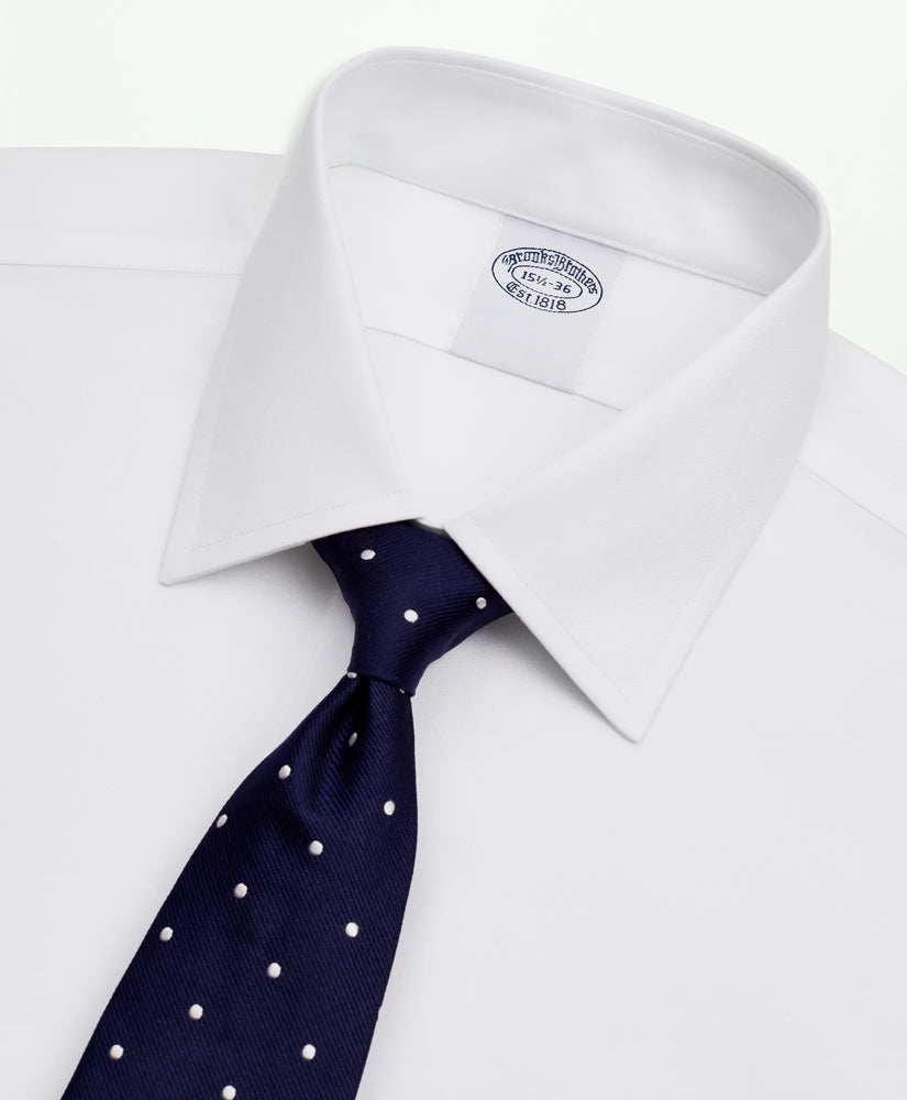 Stretch Supima® Cotton Non-Iron Twill Ainsley Collar Dress Shirt | Brooks Brothers sale
