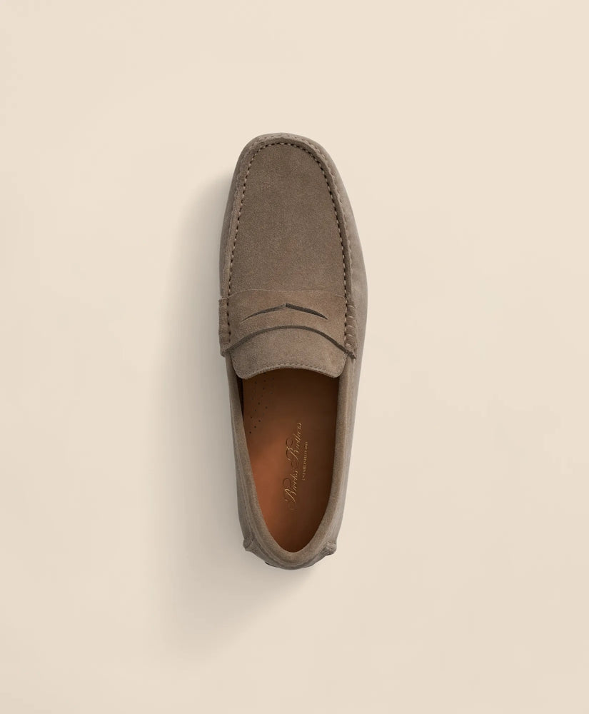 Jefferson Suede Driving Moccasins | Brooks Brothers online