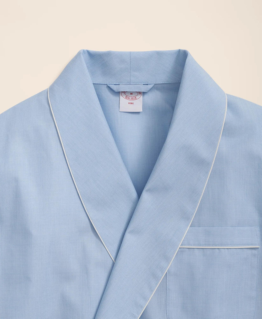 Cotton Broadcloth Robe | Brooks Brothers online shop