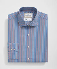 Brooks Brothers X Thomas Mason® Cotton English Collar, Multi-Striped Dress Shirt | Brooks Brothers online