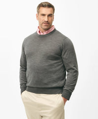 Big & Tall Ultimate Merino Wool Crewneck Sweater | Brooks Brothers discount