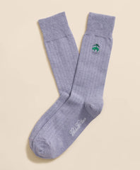 Cotton Blend Ribbed Socks with Embroidered Golden Fleece® | Brooks Brothers for sale