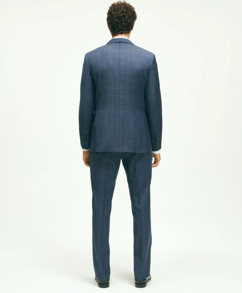 Classic Fit Wool Windowpane 1818 Suit | Brooks Brothers online shop