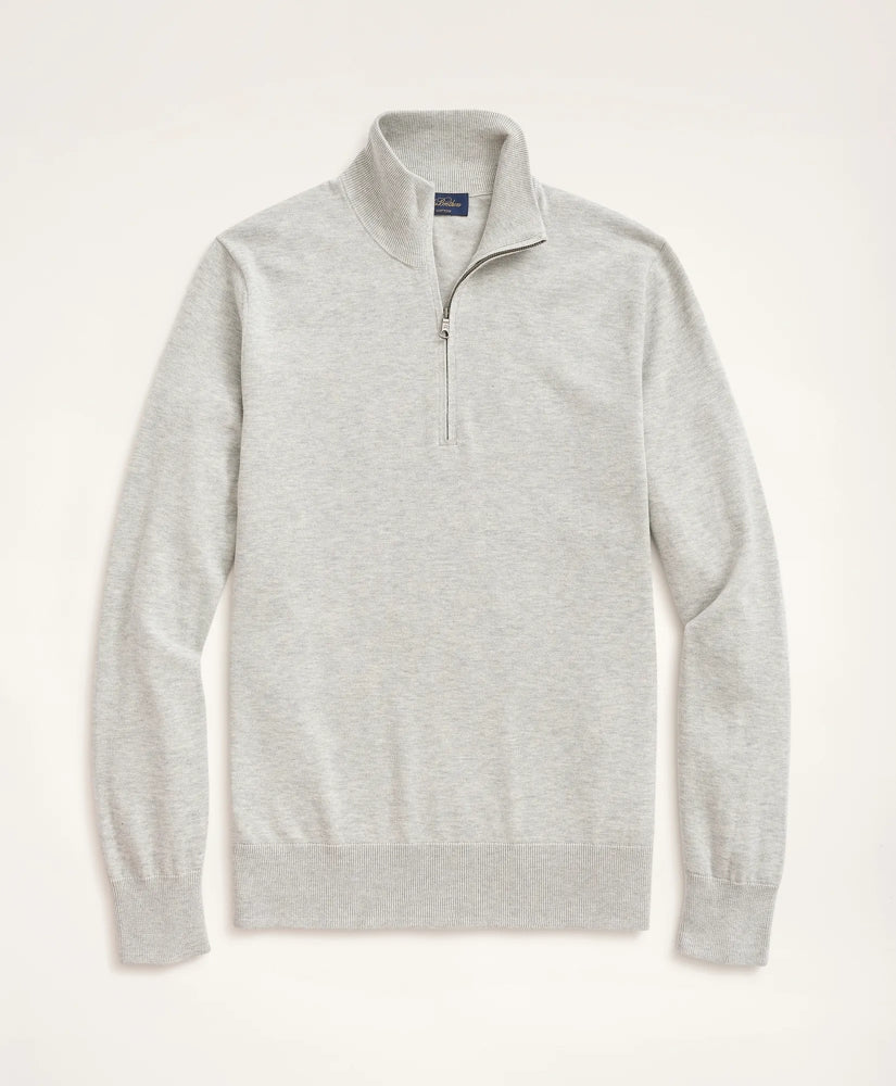 Big & Tall Supima® Cotton Quarter-Zip Sweater | Brooks Brothers online shop