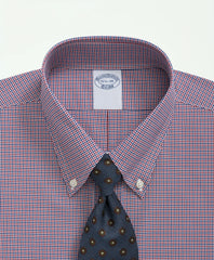 Big & Tall Stretch Supima® Cotton Non-Iron Poplin Polo Button-Down Collar, Checked Dress Shirt | Brooks Brothers cheap