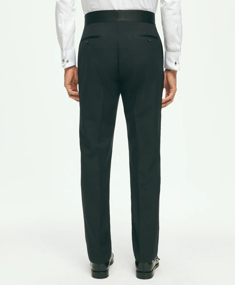 Black Fleece Tuxedo Pants in Wool-Silk | Brooks Brothers online shop