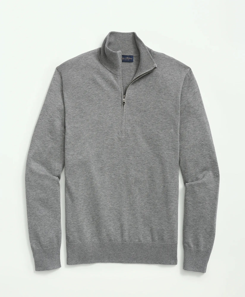 Big & Tall Supima® Cotton Quarter-Zip Sweater | Brooks Brothers online shop