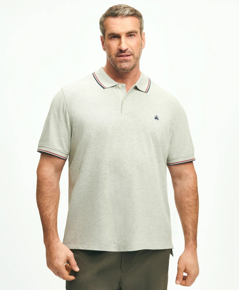 Big & Tall Golden Fleece® Supima® Tipped Polo Shirt | Brooks Brothers discount