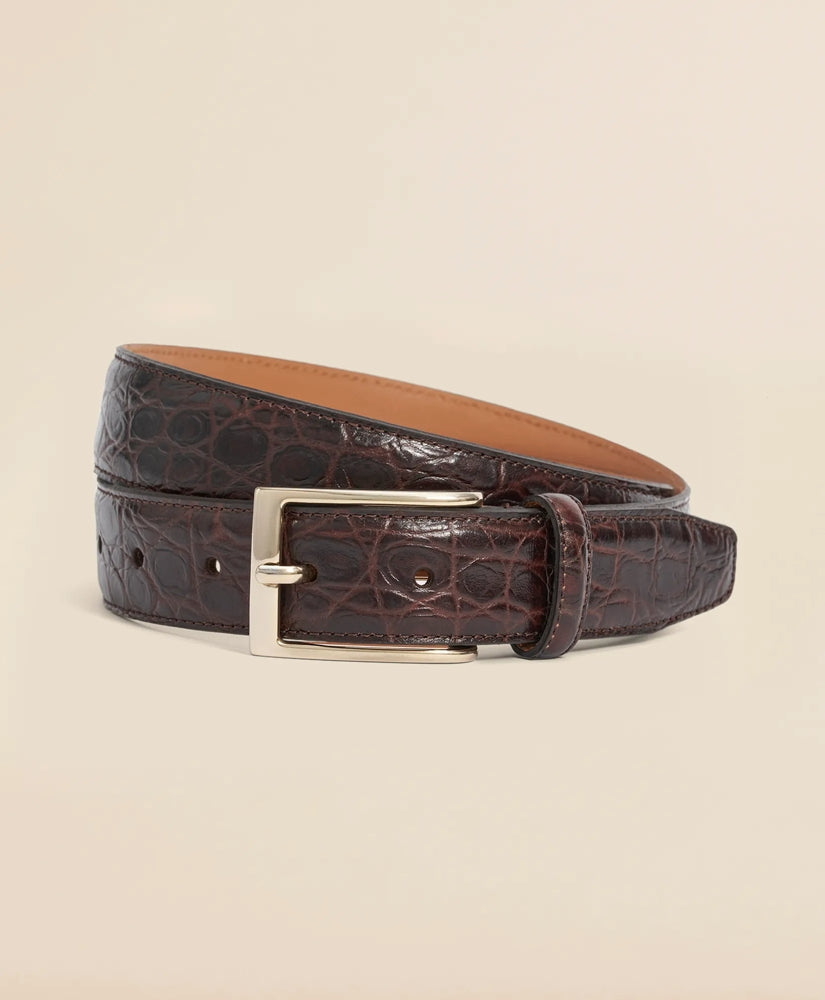 Leather Embossed Belt | Brooks Brothers online