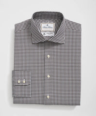 Brooks Brothers X Thomas Mason® Cotton English Collar, Checked Dress Shirt | Brooks Brothers online shop