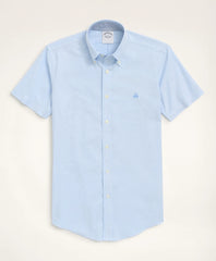 Stretch Non-Iron Oxford Button-Down Collar Short-Sleeve Sport Shirt | Brooks Brothers online shop