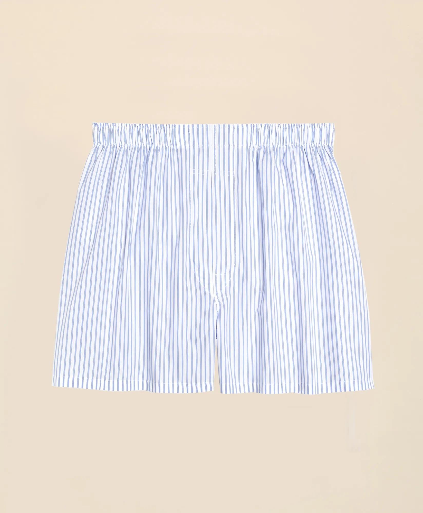 Cotton Broadcloth Ground Stripe Boxers | Brooks Brothers online