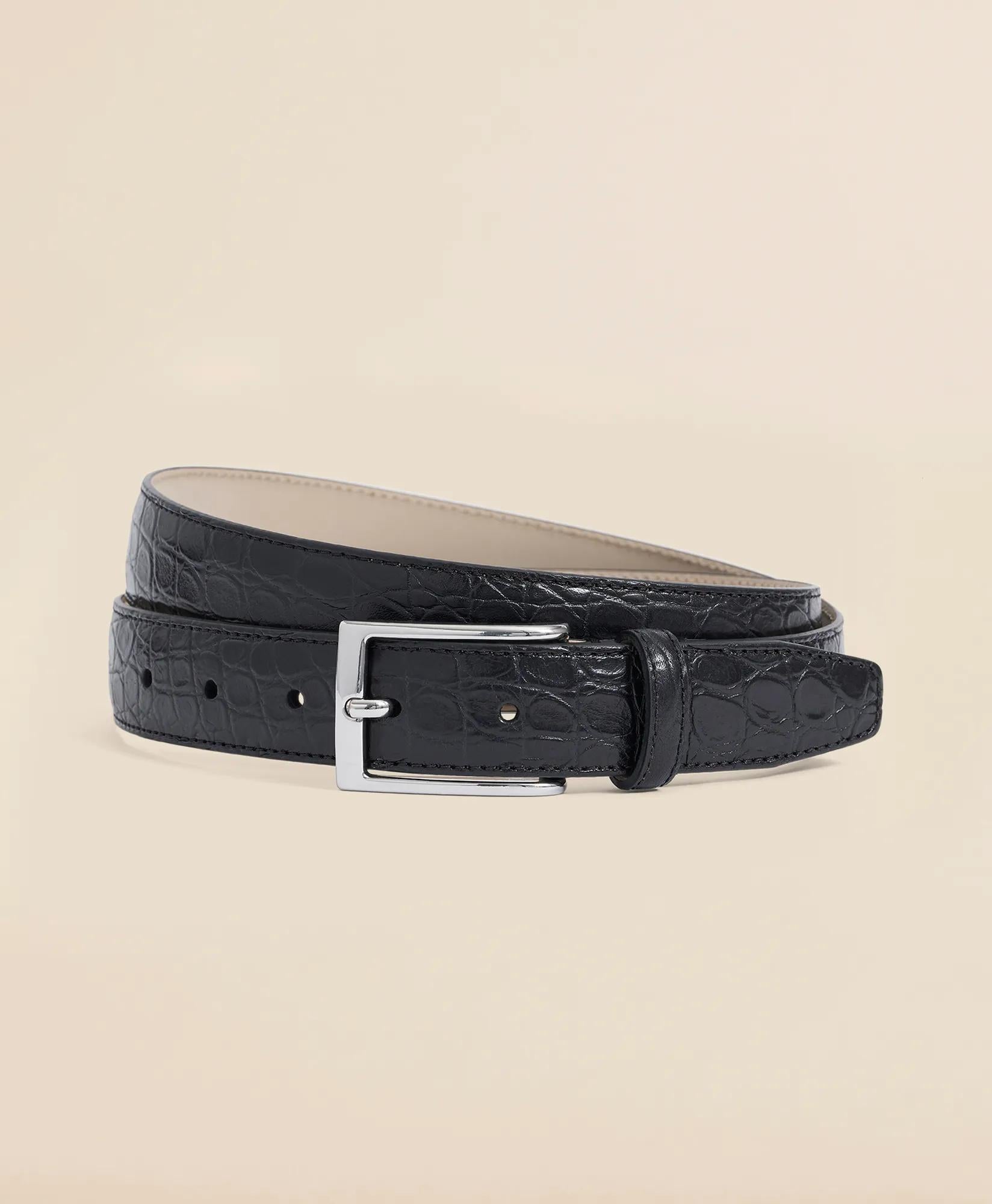 Leather Embossed Belt | Brooks Brothers online