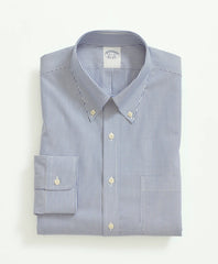 Stretch Supima® Cotton Non-Iron Pinpoint Oxford Button-Down Collar, Candy Stripe Dress Shirt | Brooks Brothers online