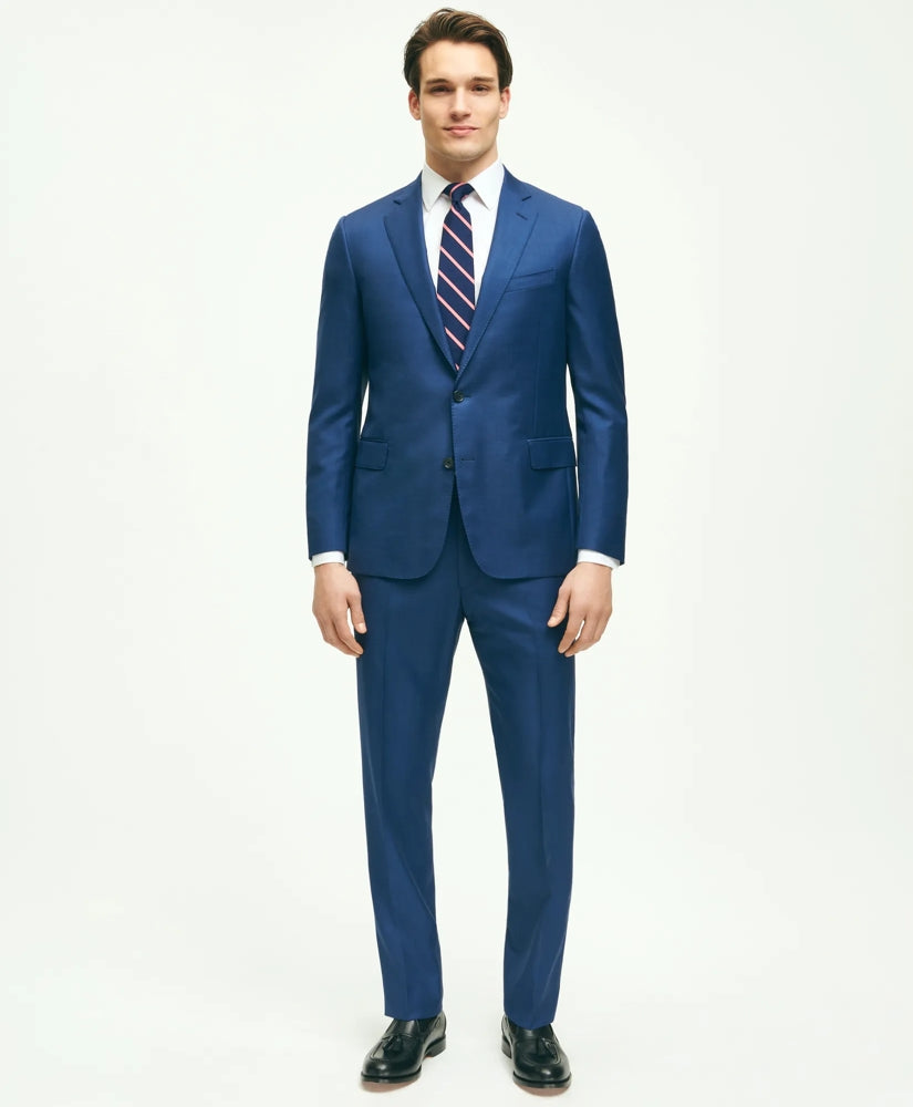 Classic Fit Wool Sharkskin 1818 Suit | Brooks Brothers online shop