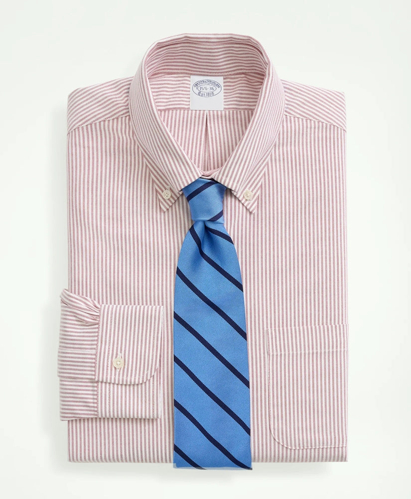 American-Made Oxford Cloth Button-Down Stripe Dress Shirt | Brooks Brothers cheap