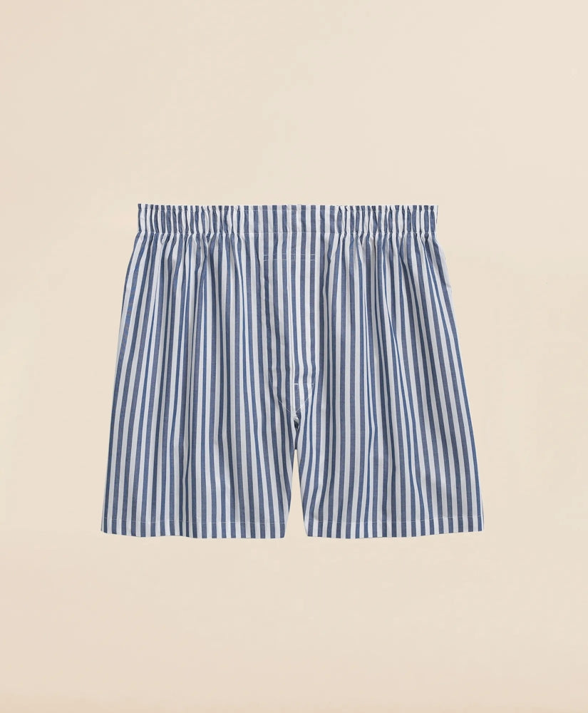 Cotton Broadcloth Butcher-Stripe Boxers | Brooks Brothers discount