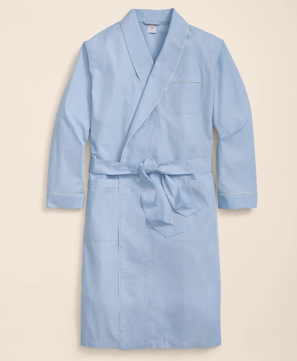 Cotton Broadcloth Robe | Brooks Brothers online shop