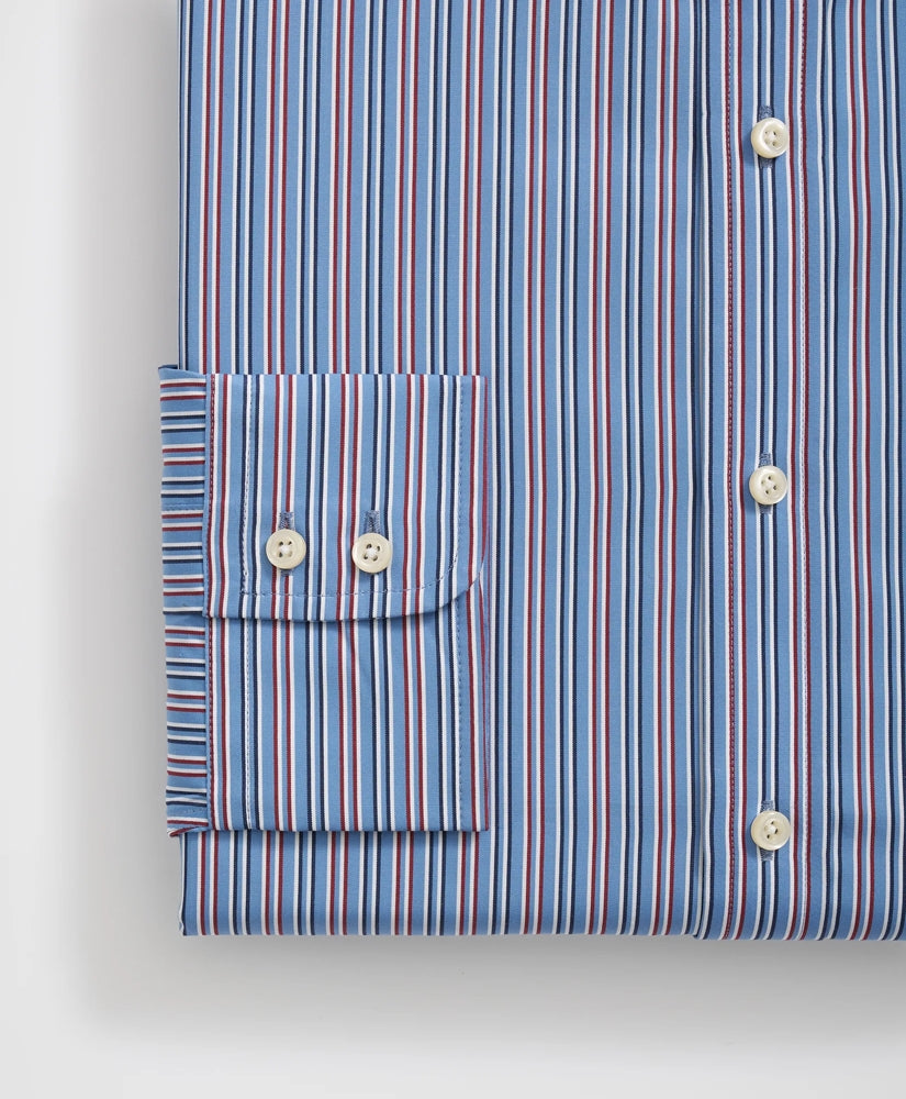 Brooks Brothers X Thomas Mason® Cotton English Collar, Multi-Striped Dress Shirt | Brooks Brothers online
