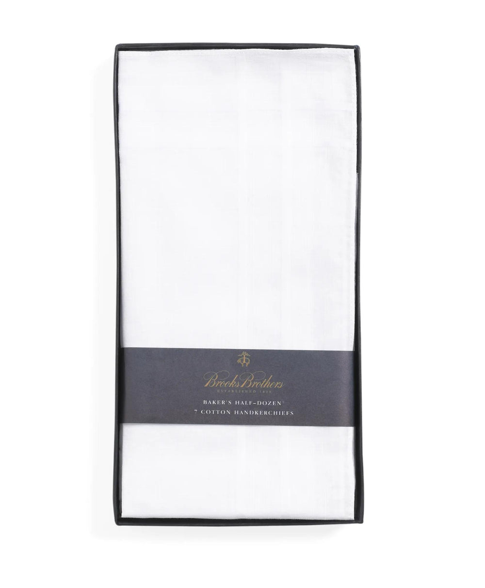 Pure Cotton Handkerchiefs-Set of 6 | Brooks Brothers on sale