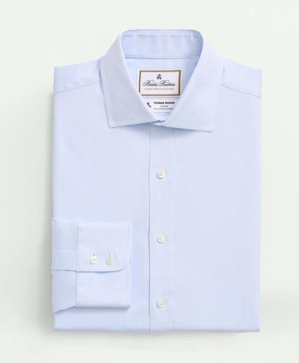 Brooks Brothers X Thomas Mason® Cotton Pinpoint Oxford English Collar Dress Shirt | Brooks Brothers sale