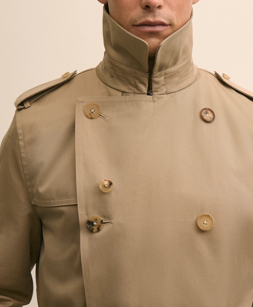 Supima® Cotton Gabardine Trench Coat | Brooks Brothers online shop